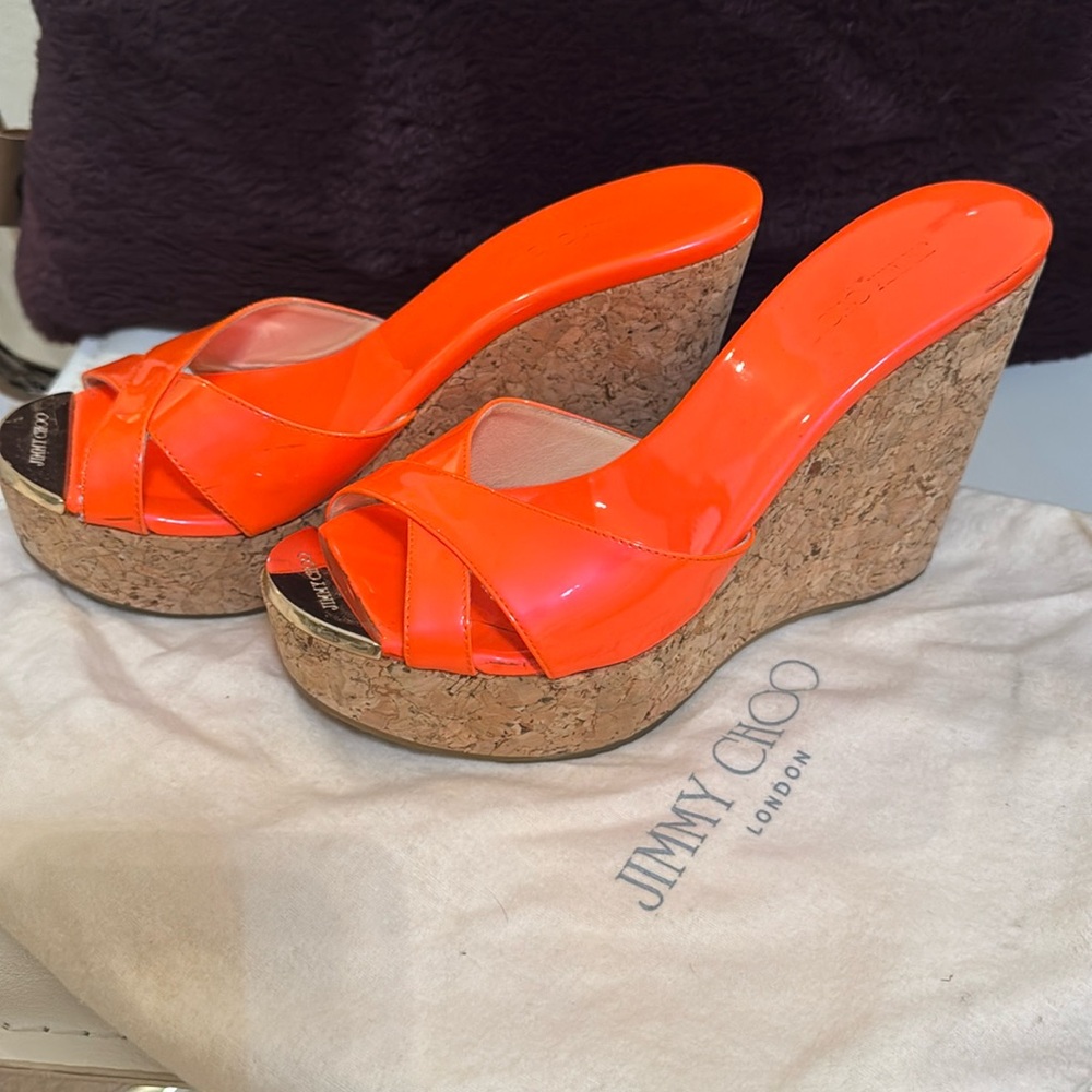 Jimmy Choo cork wedge